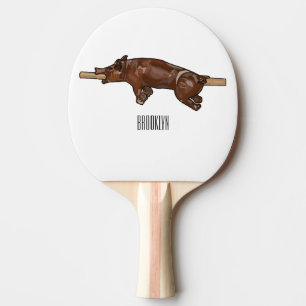 Pala De Ping Pong Ilustracion de personalizado asado de cerdo / cerd