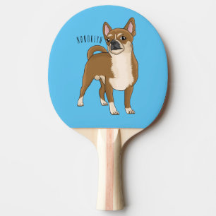 Pala De Ping Pong Ilustracion de personalizado chihuahua