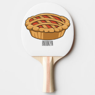 Pala De Ping Pong Ilustracion de personalizado circular