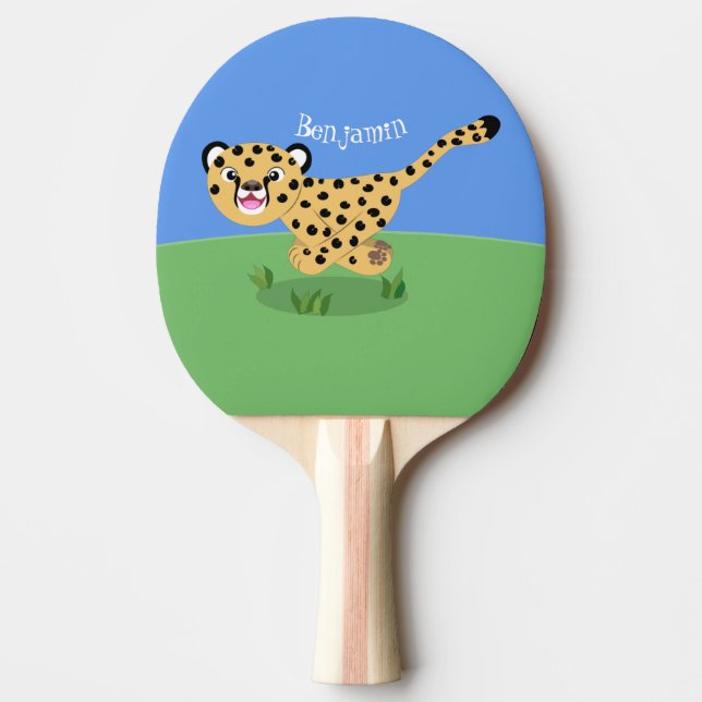 Pala De Ping Pong Ilustracion de personalizado con queso lindo (Anverso)