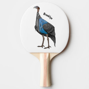 Pala De Ping Pong Ilustracion de personalizado de aves silvestres