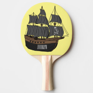 Pala De Ping Pong Ilustracion de personalizado de buques piratas