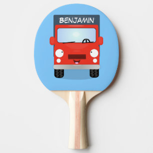 Pala De Ping Pong Ilustracion de personalizado de camión de kawaii r