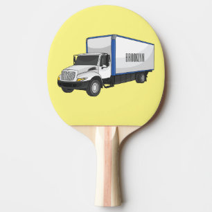 Pala De Ping Pong Ilustracion de personalizado de camiones de cajas