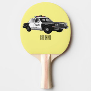 Pala De Ping Pong Ilustracion de personalizado de coches de policía