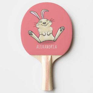 Pala De Ping Pong Ilustracion de personalizado de conejo de conejo d