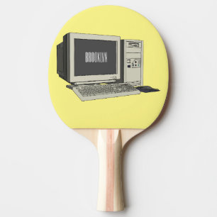 Pala De Ping Pong Ilustracion de personalizado de equipos