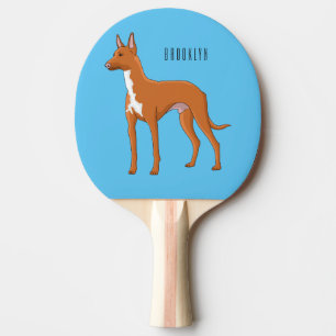 Pala De Ping Pong Ilustracion de personalizado de perro perrito