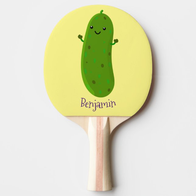 Pala De Ping Pong Ilustracion de personalizado de piquetes alegres (Anverso)