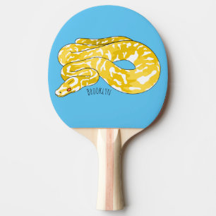 Pala De Ping Pong Ilustracion de personalizado de pitón birmano