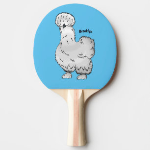 Pala De Ping Pong Ilustracion de personalizado de pollo de Silkie