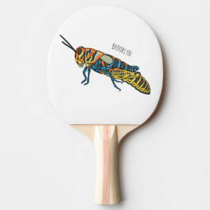 Pala De Ping Pong Ilustracion de personalizado de saltamontes de bar
