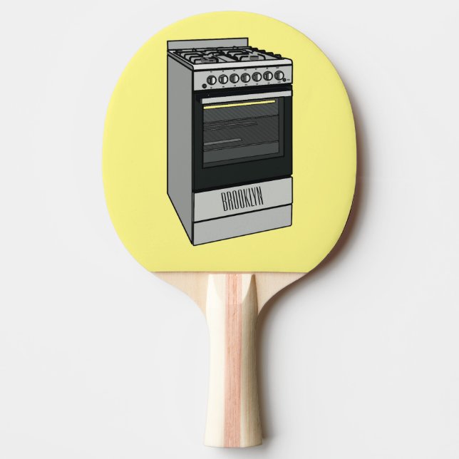 Pala De Ping Pong Ilustracion de personalizado eléctrico (Anverso)