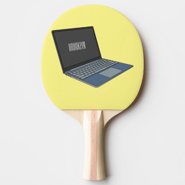 Pala De Ping Pong Ilustracion de personalizado para portátiles (Anverso)
