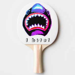 Pala De Ping Pong Ilustracion morado rosado de color de agua de tibu