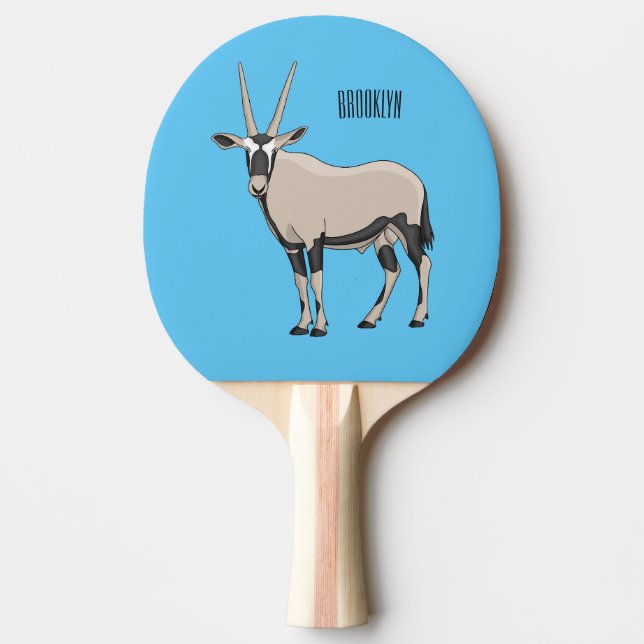 Pala De Ping Pong Ilustracion Oryx personalizado (Anverso)