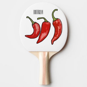Pala De Ping Pong Ilustracion personalizado Chili