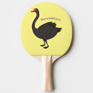 Pala De Ping Pong Ilustracion personalizado cisne negro