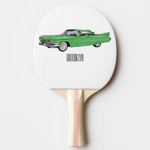 Pala De Ping Pong Ilustracion personalizado clásico de 1959