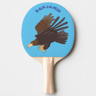 Pala De Ping Pong Ilustracion personalizado de águila dorada diverti