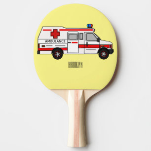 Pala De Ping Pong Ilustracion personalizado de ambulancia