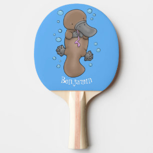 Pala De Ping Pong Ilustracion personalizado de bebé de plaquypus fel