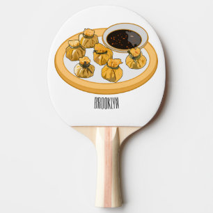 Pala De Ping Pong Ilustracion personalizado de bolso de camarón tail
