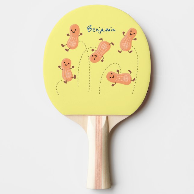 Pala De Ping Pong Ilustracion personalizado de cacahuetes de puenteo (Anverso)