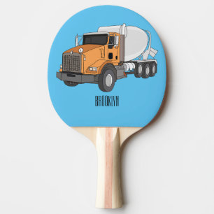 Pala De Ping Pong Ilustracion personalizado de camión de mezcla de c