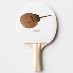 Pala De Ping Pong Ilustracion personalizado de cangrejo herradura
