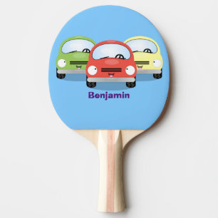 Pala De Ping Pong Ilustracion personalizado de coches Cute kawaii