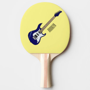 Pala De Ping Pong Ilustracion personalizado de guitarra eléctrica