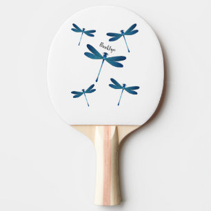 Pala De Ping Pong Ilustracion personalizado de la libélula