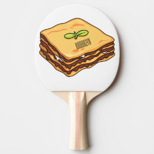 Pala De Ping Pong Ilustracion personalizado de Lasagna