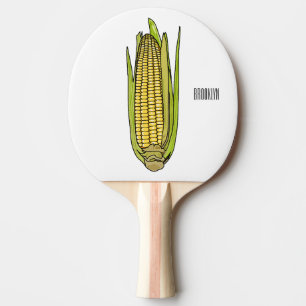 Pala De Ping Pong Ilustracion personalizado de maíz