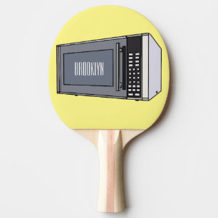 Pala De Ping Pong Ilustracion personalizado de microondas