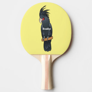 Pala De Ping Pong Ilustracion personalizado de pájaro de la cacatúa