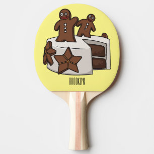 Pala De Ping Pong Ilustracion personalizado de pastel de pan de jeng