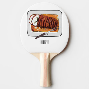 Pala De Ping Pong Ilustracion personalizado de pavo asado