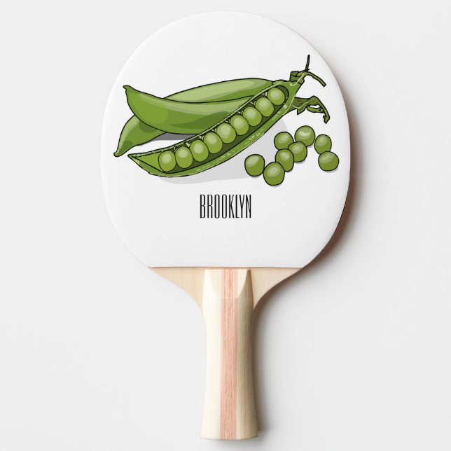 Pala De Ping Pong Ilustracion personalizado de Pea (Anverso)