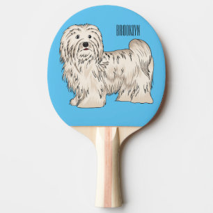 Pala De Ping Pong Ilustracion personalizado de perro de La Habana