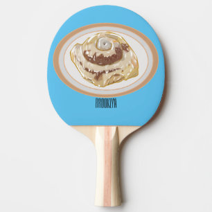 Pala De Ping Pong Ilustracion personalizado de rollo de canela