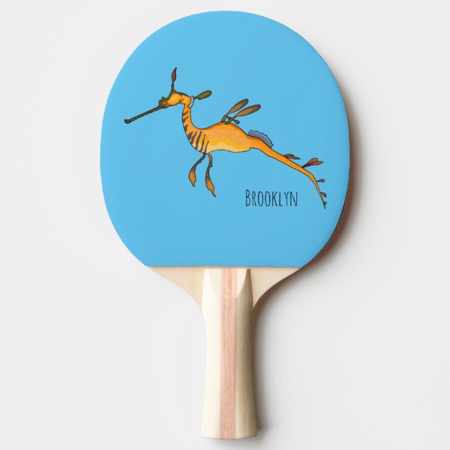 Pala De Ping Pong Ilustracion personalizado de Seadragon Weedy (Anverso)