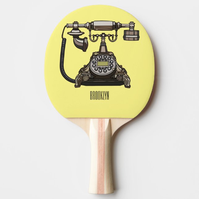 Pala De Ping Pong Ilustracion personalizado de teléfono (Anverso)