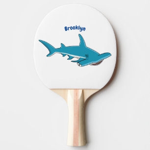 Pala De Ping Pong Ilustracion personalizado de tiburón martillo