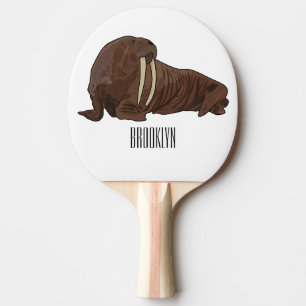 Pala De Ping Pong Ilustracion personalizado de Walrus