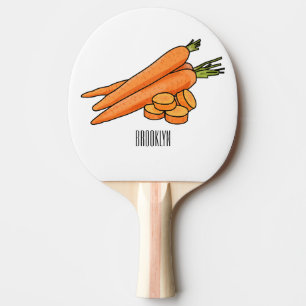 Pala De Ping Pong Ilustracion personalizado de zanahoria