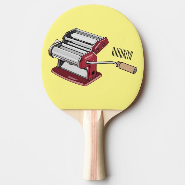 Pala De Ping Pong Ilustracion personalizado fabricante de pasta (Anverso)
