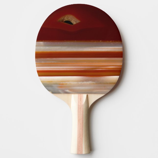 Pala De Ping Pong Imagen de la naturaleza de la roca mineral agate,  (Anverso)