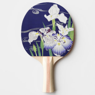Pala De Ping Pong Impresión artística de Iris japonés vintage de Kog